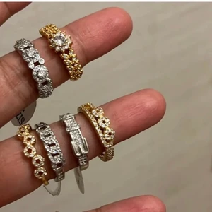 Rings - Gold plated , sterling silver rings waterproof, non allergic, 