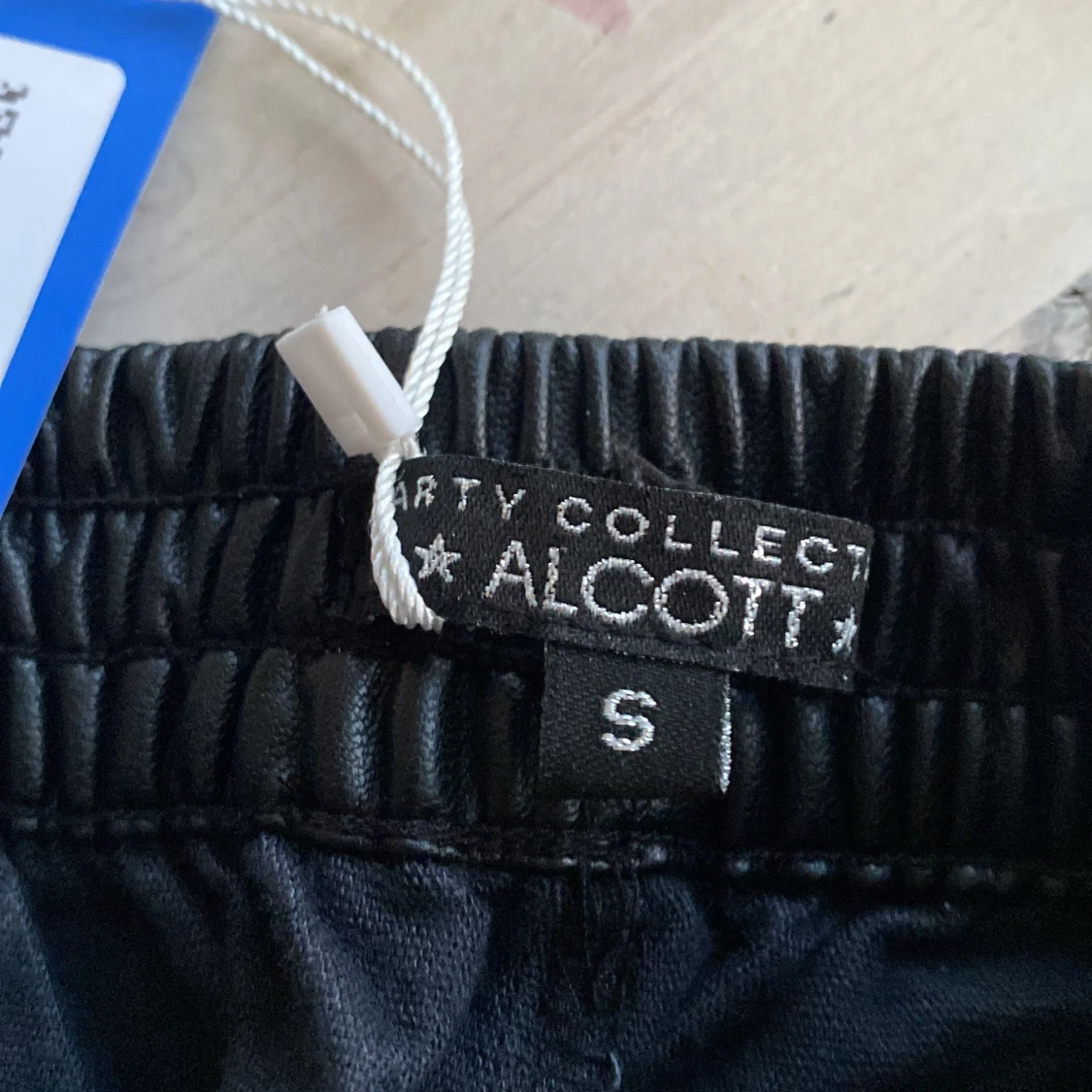 Svarta lädershorts - 91