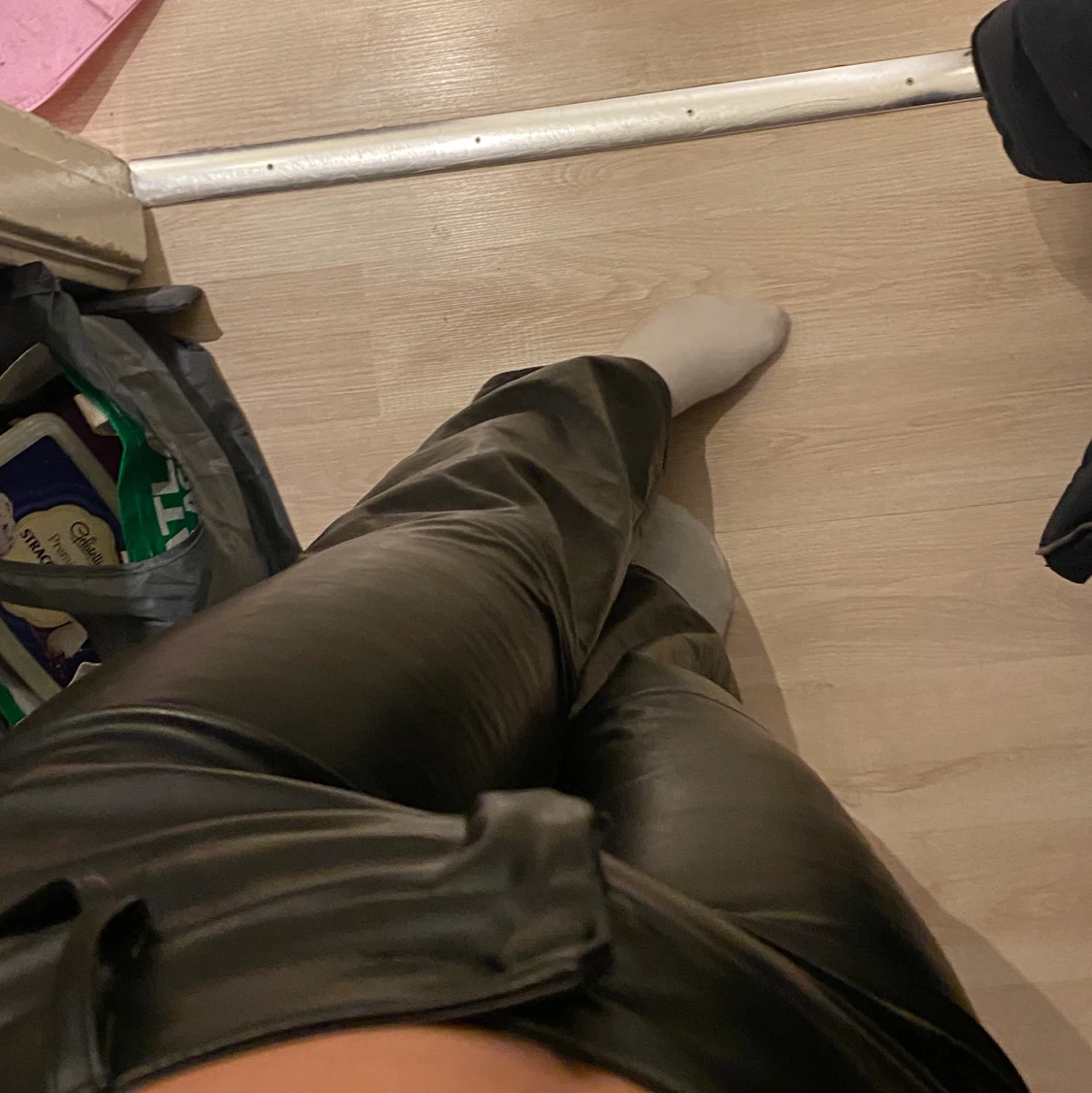 Läder/skinn byxor - 90