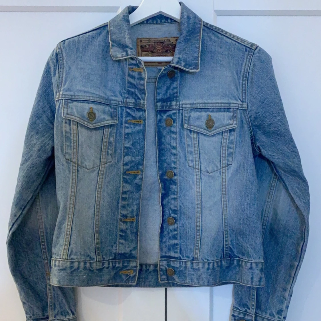 Blå jeansjacka - 90