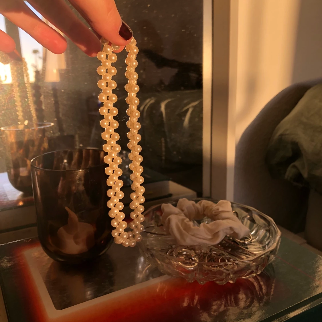 Pärlhalsband / choker 