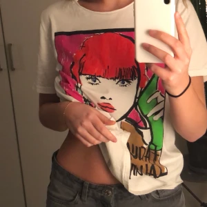 Tröja med tryck - T- shirt med fint tryck från zara!! Säljer pga att den inte kommer till användning!! frakt på 60 tillkommer 