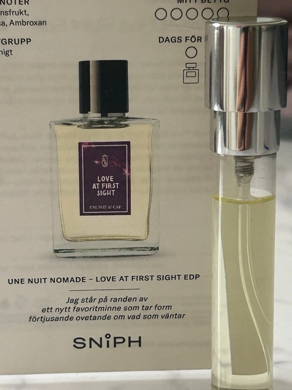 Love At First Sight parfymprov