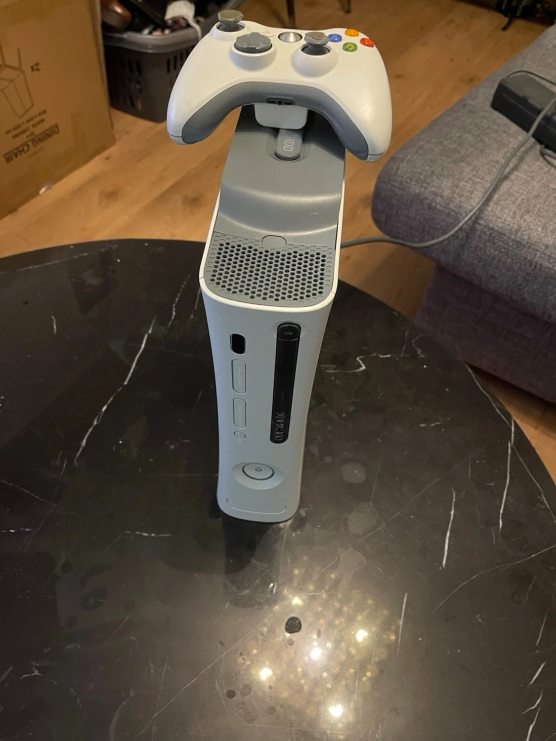 Xbox 360 vit spelkonsol med handkontroll - 2