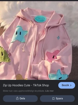 Rosa hoodie med Super Mario stjärnpatchar - Säljer en ljusrosa hoodie med dragkedja och huva. Hoodien har stora broderade stjärnpatchar i blått, gult och rosa på framsidan samt vita snören i huvan. Mjuk och skön bomullsmix. Köpt från Temu (jag vet 😥men det var 2023 och jag var fattig) Original pris ca 250~300kr. Säljer för 180kr. Storlek L-XL (oversized) Knappt använd