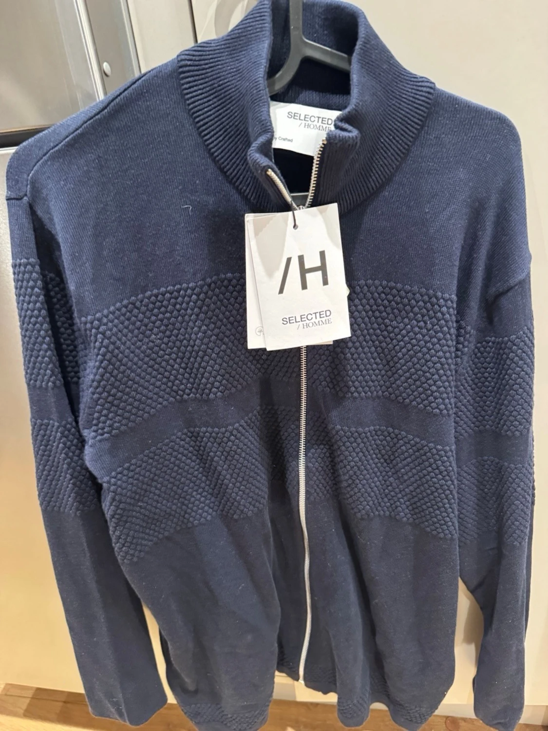 Marinblå ziptröja Selected Homme - 1