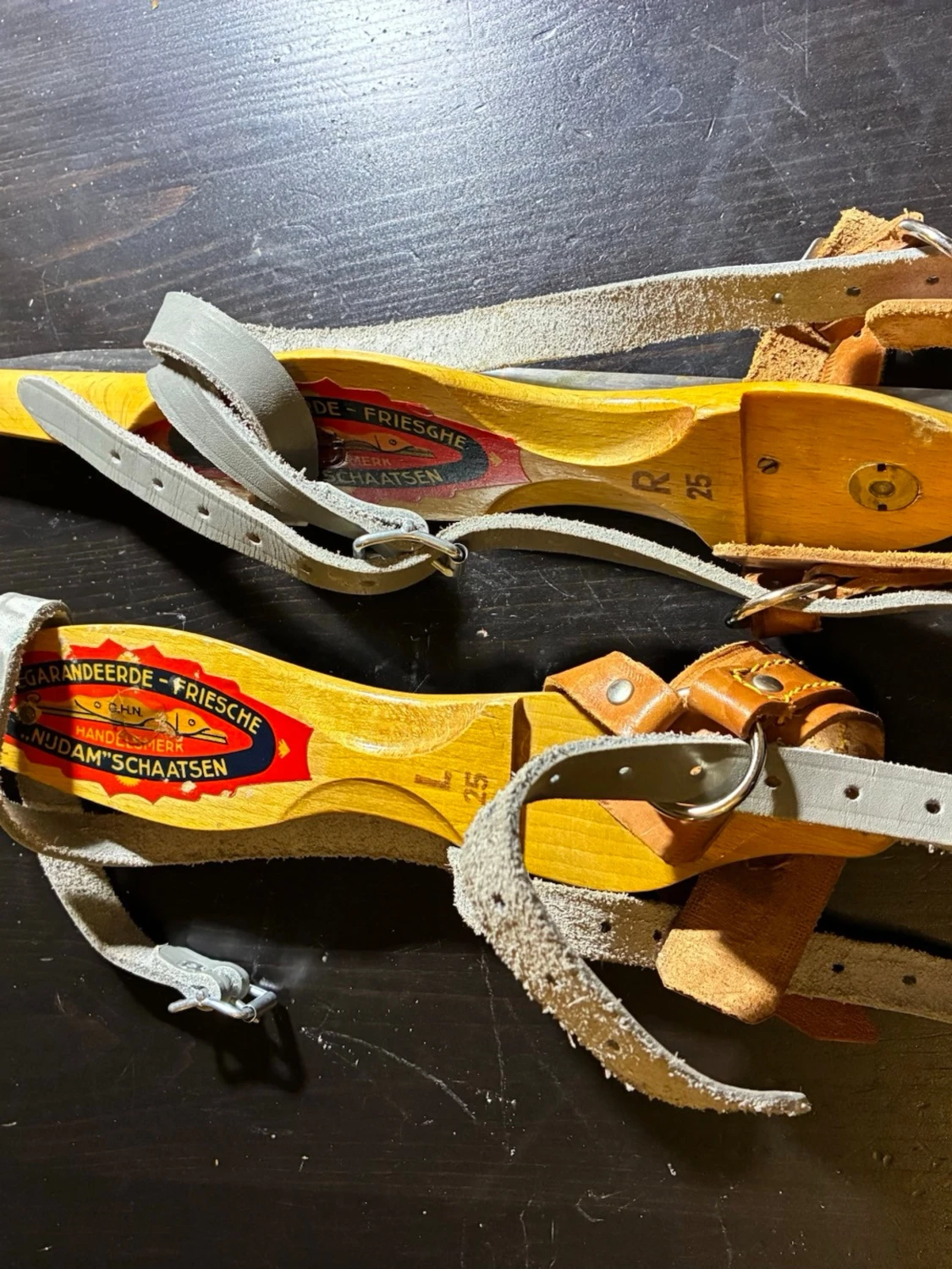 Nijdam träskridskor med läderremmar - 3