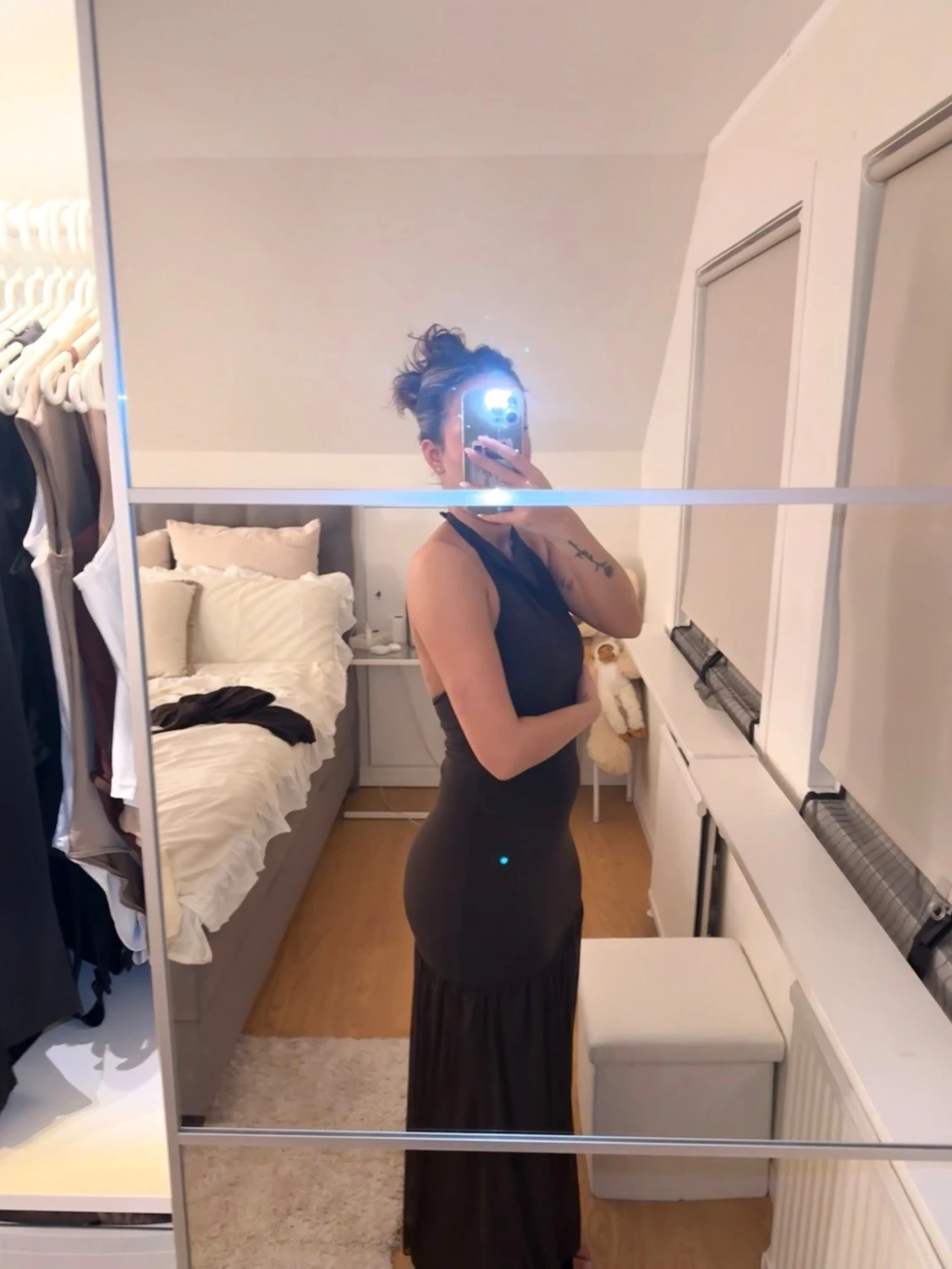 ZARA långklänning med halterneck - 4