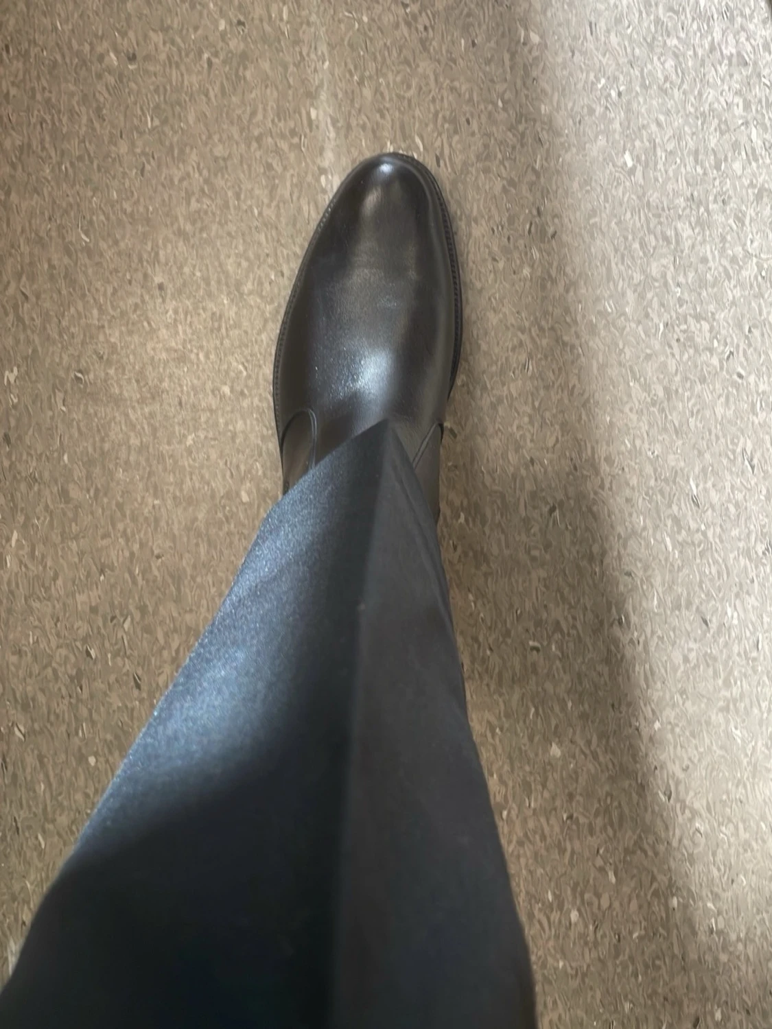 Svarta stövletter i läder - 1