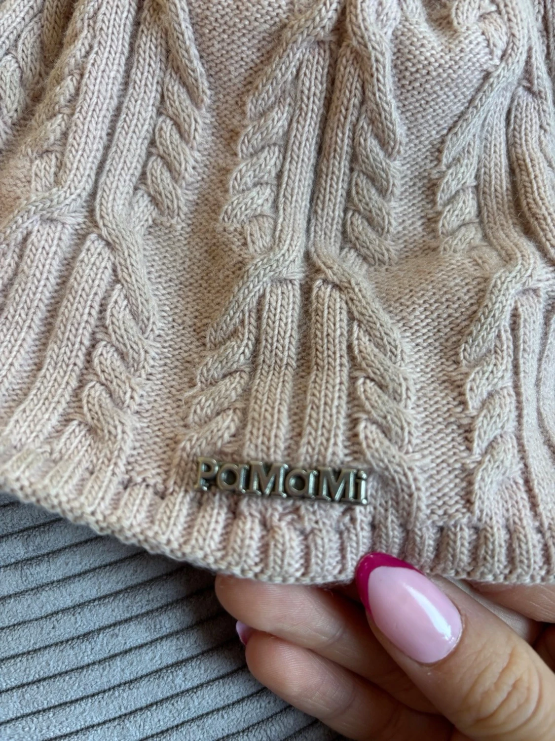 Stickad mössa PaMaMi - 1