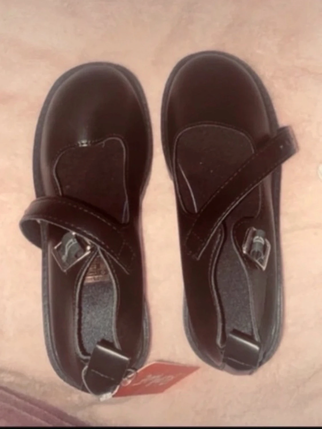Svarta chunky Mary Jane skor Romwe - 2