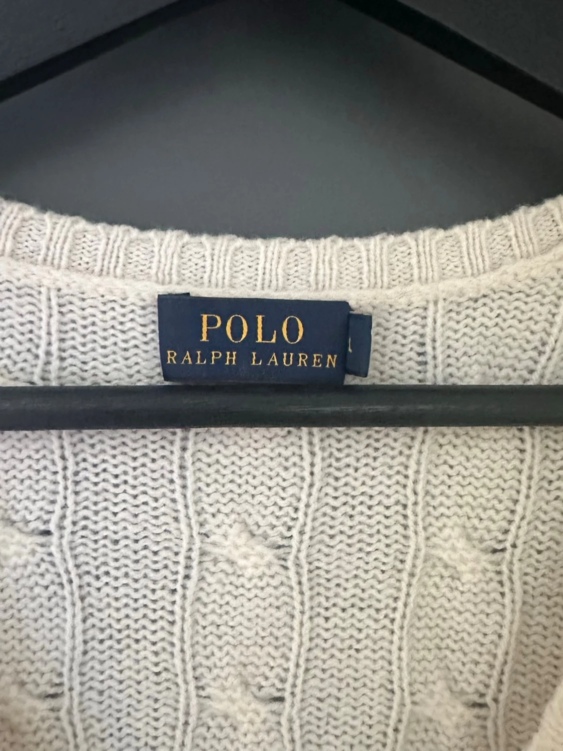 Vit kabelstickad tröja Polo Ralph Lauren - 2