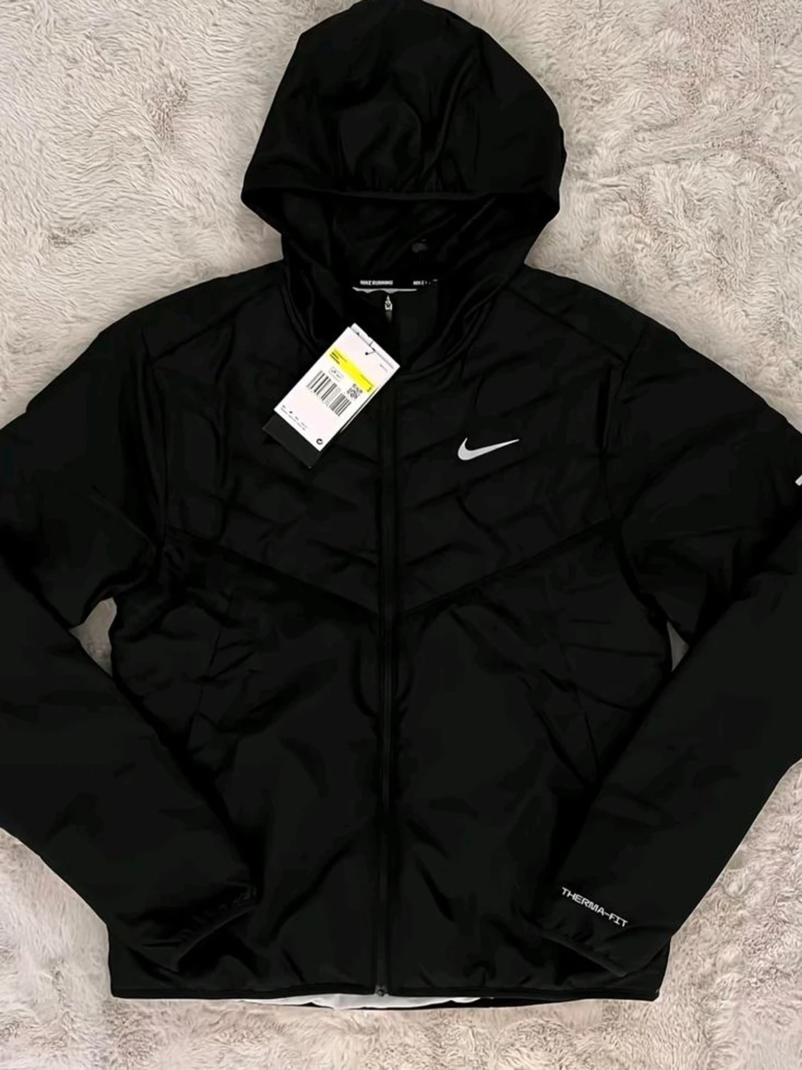 Svart Nike vindjacka med huva