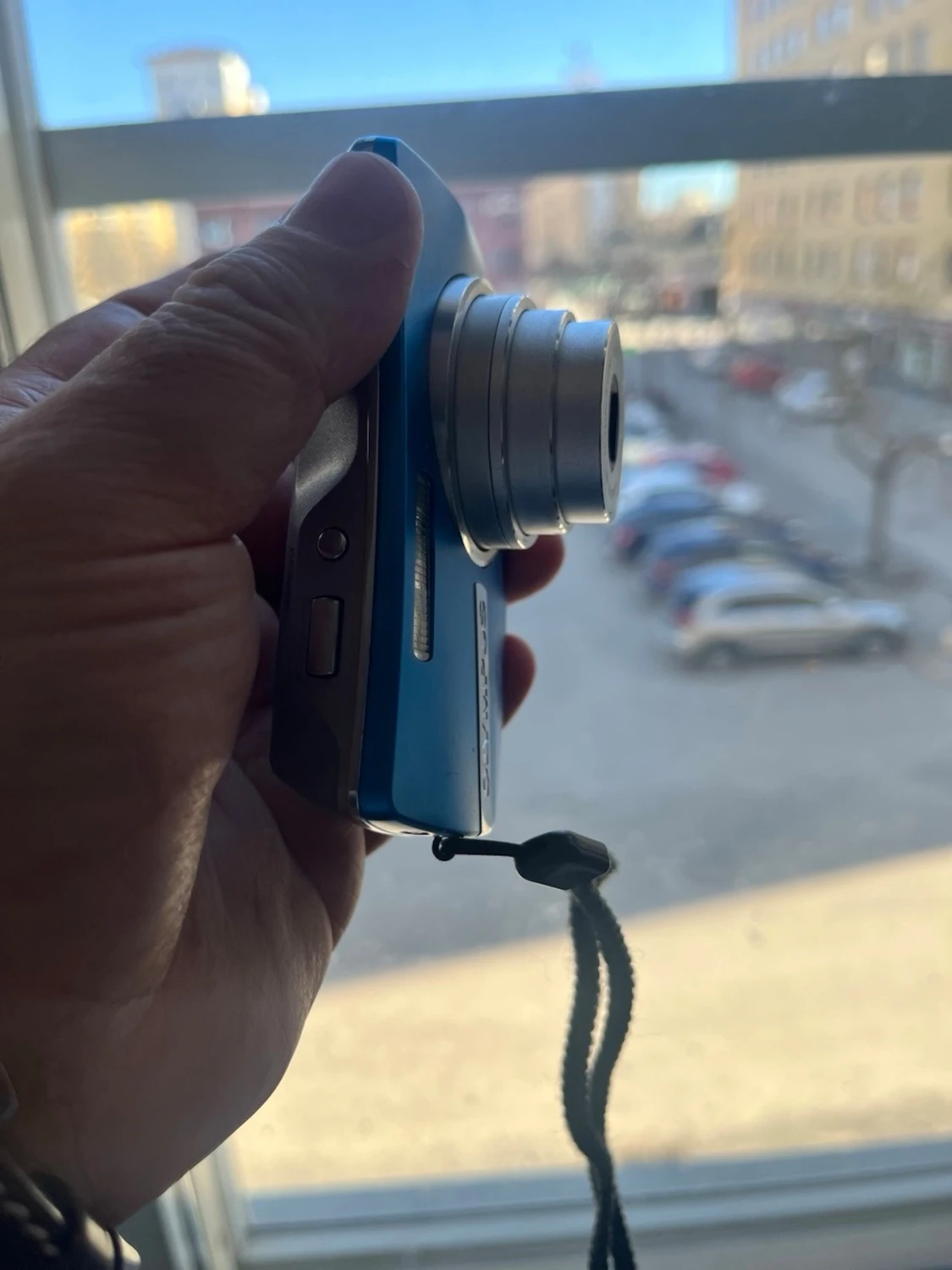 Blå Olympus µ 700 digitalkamera - 5