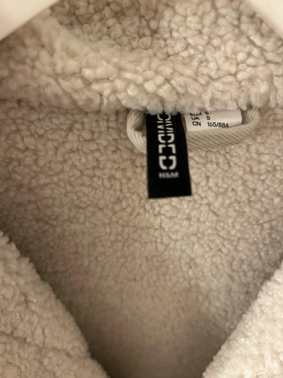 Beige fodrad jeansjacka från H&M - 4