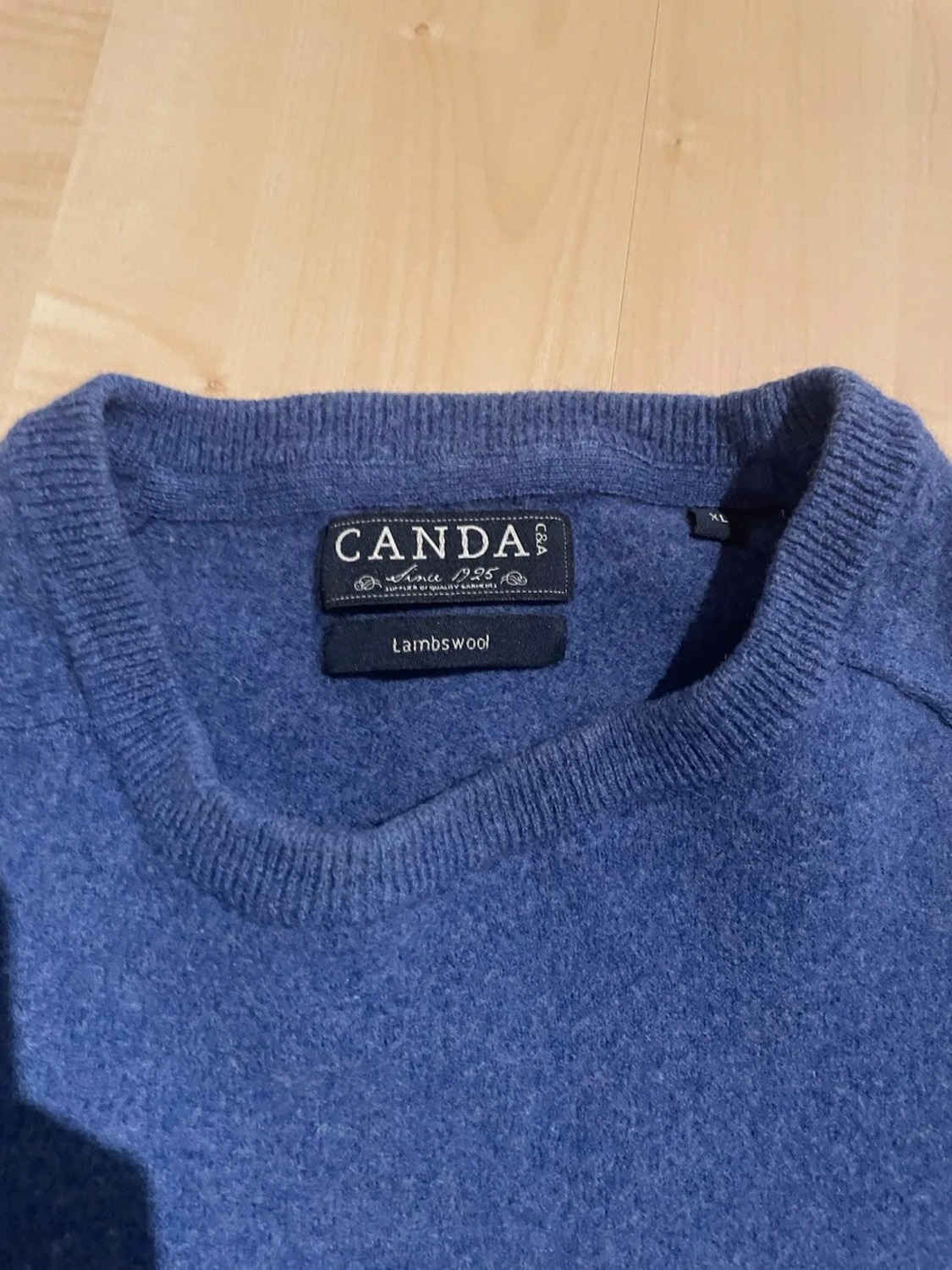 Blå stickad tröja från Canda - 1