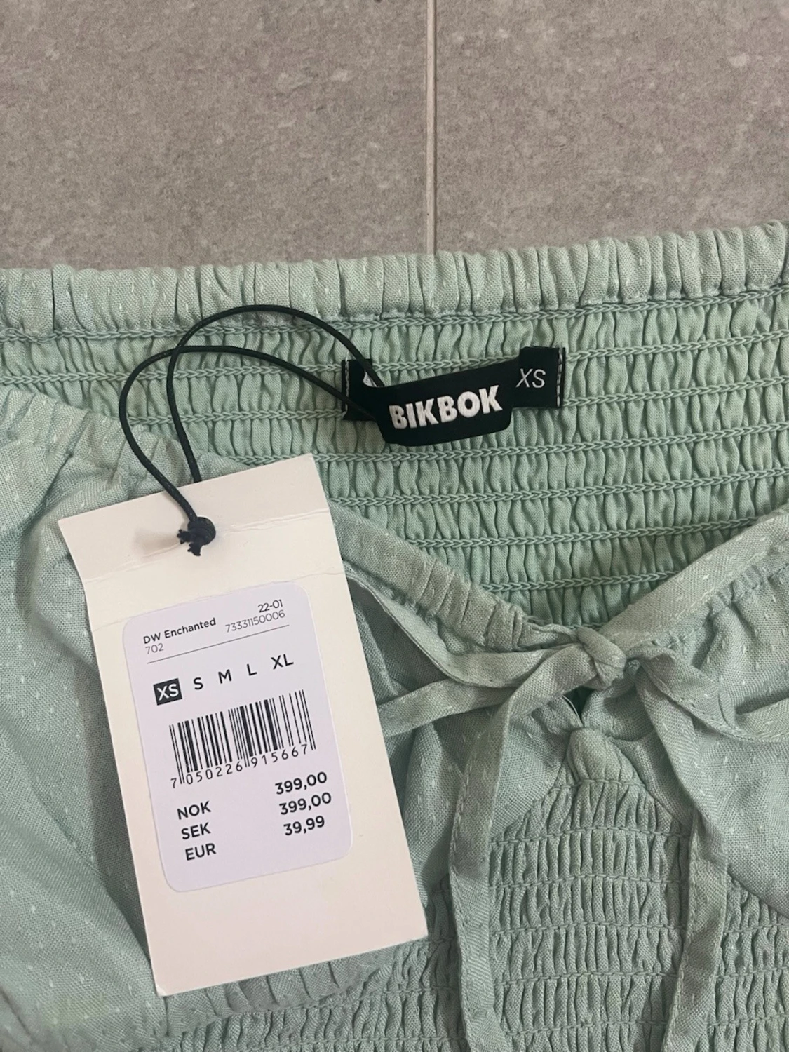 Mint grön klänning - 4