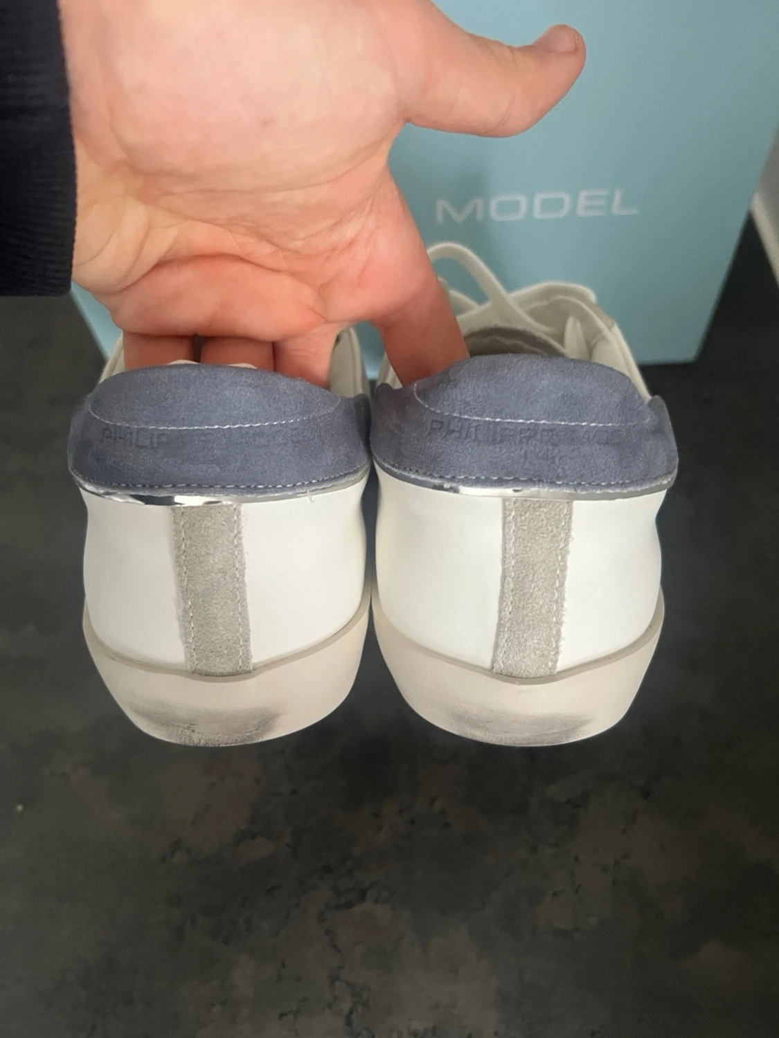 Vita Philippe Model sneakers i skinn - 3