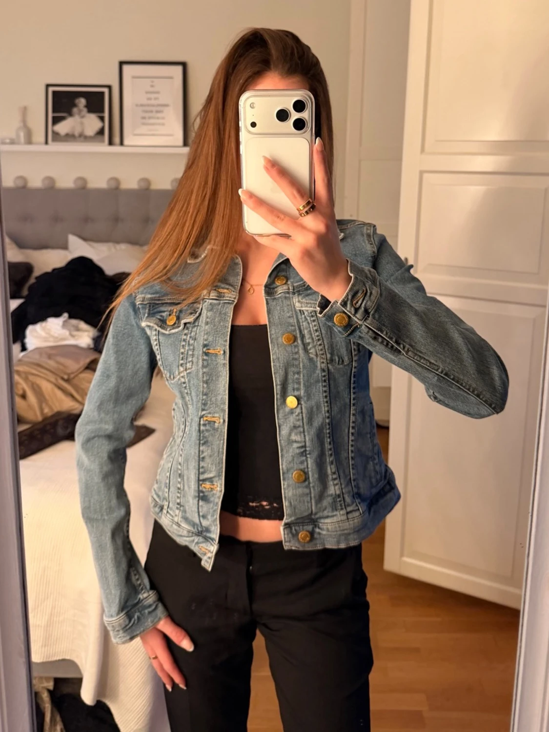 Klassisk blå jeansjacka - 1