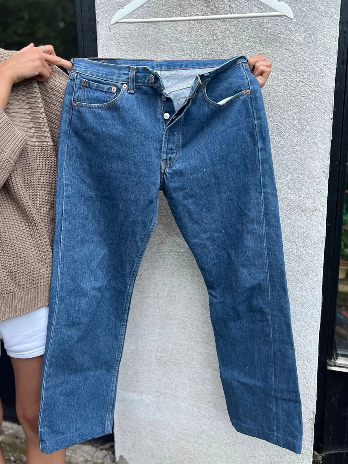 Levi's 501 raka blå jeans - 1