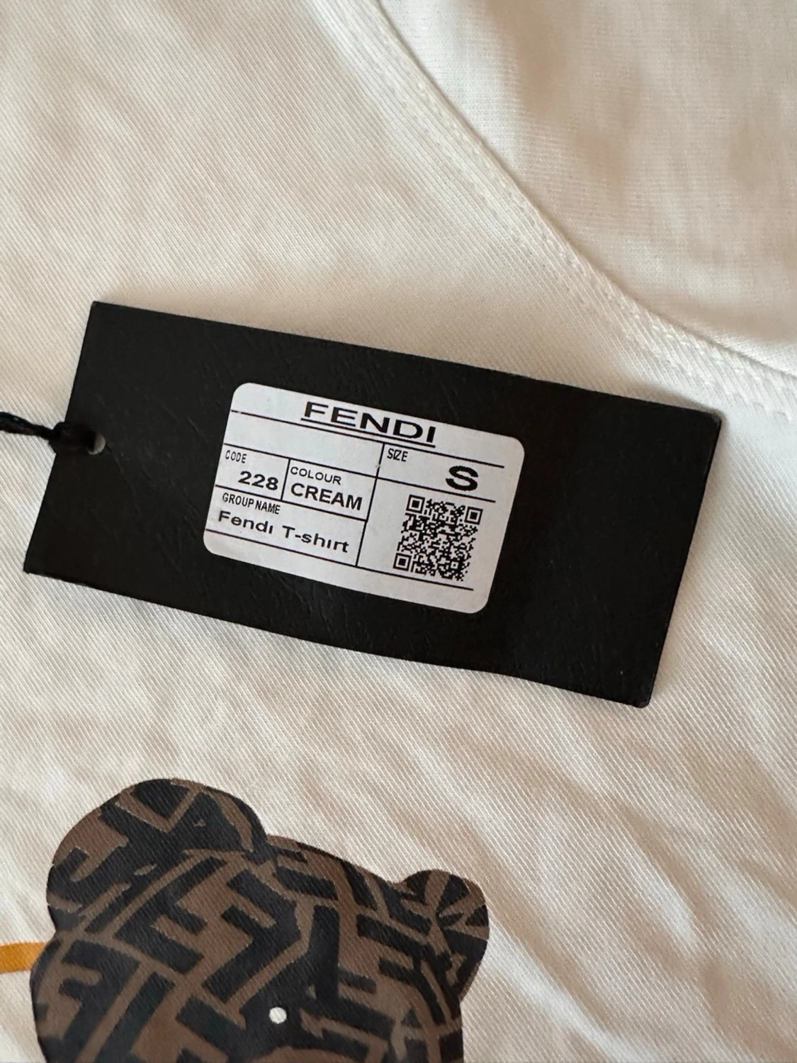Vit Fendi t-shirt med nalletryck - 2