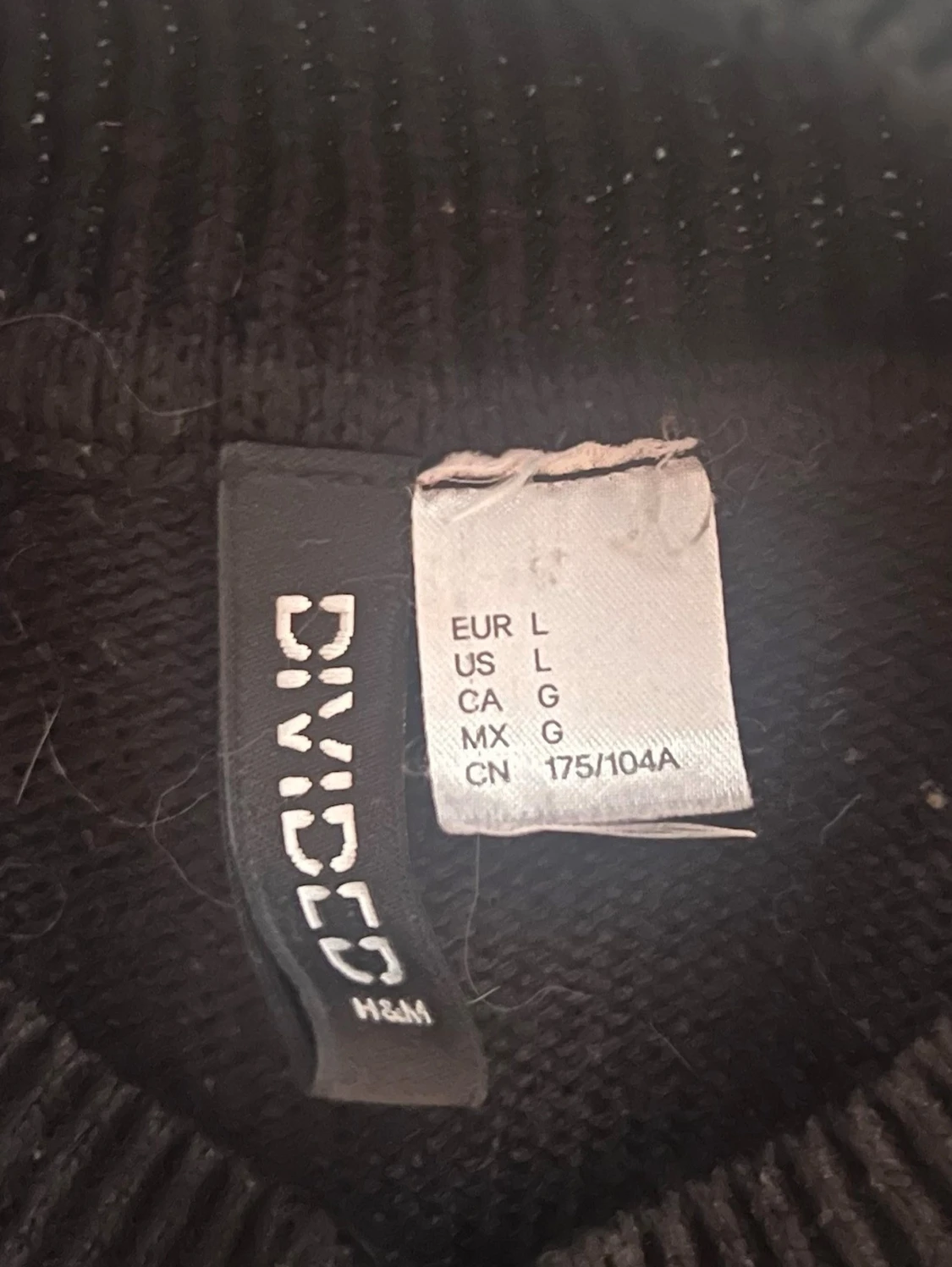 Svart stickad tröja från H&M Divided - 1