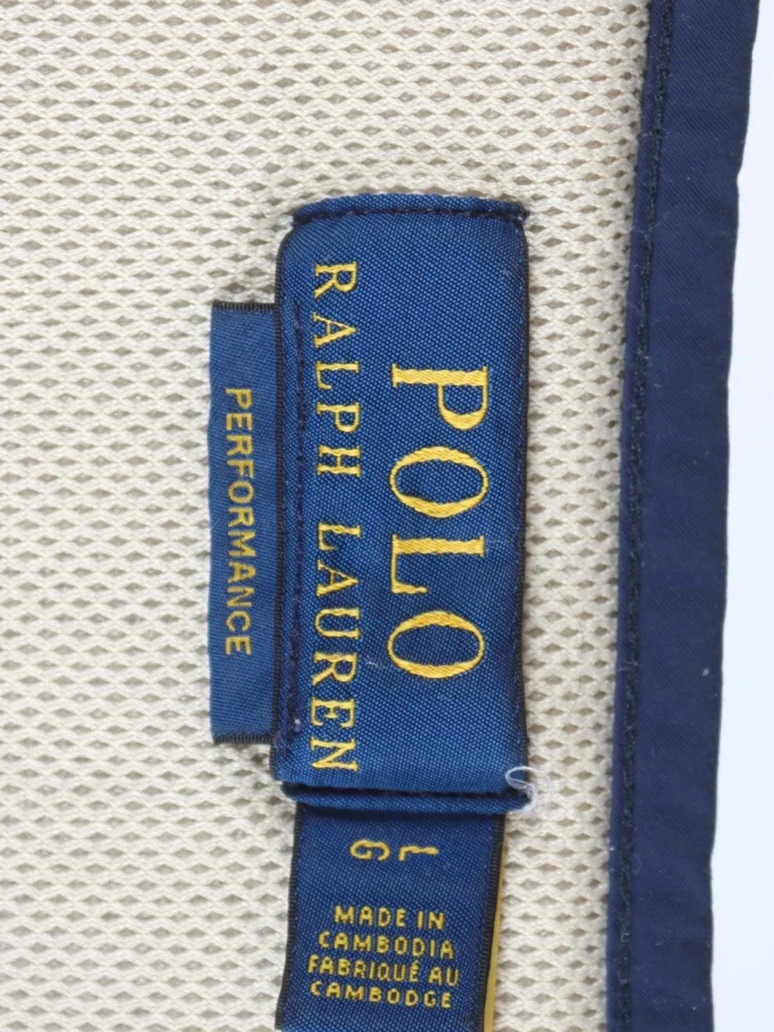 Beige/vit,  blå fleeceväst från Polo Ralph Lauren  Storlek Large - 2