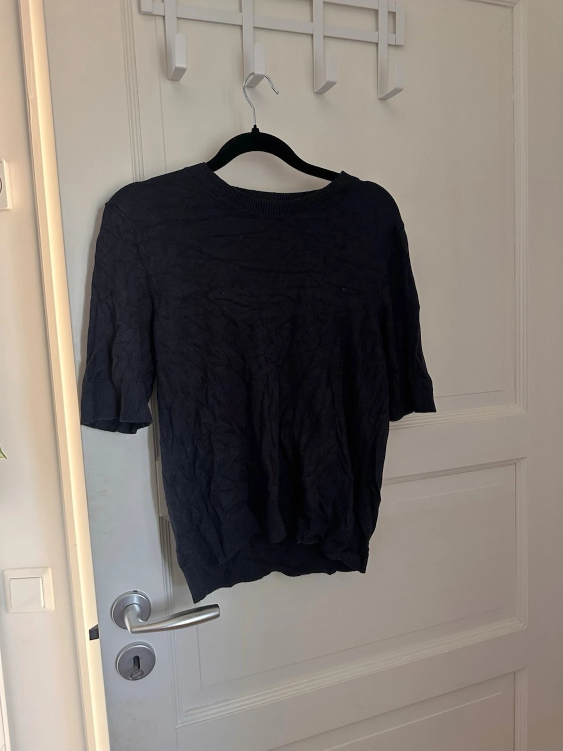 Mörkblå kortärmad topp - 1