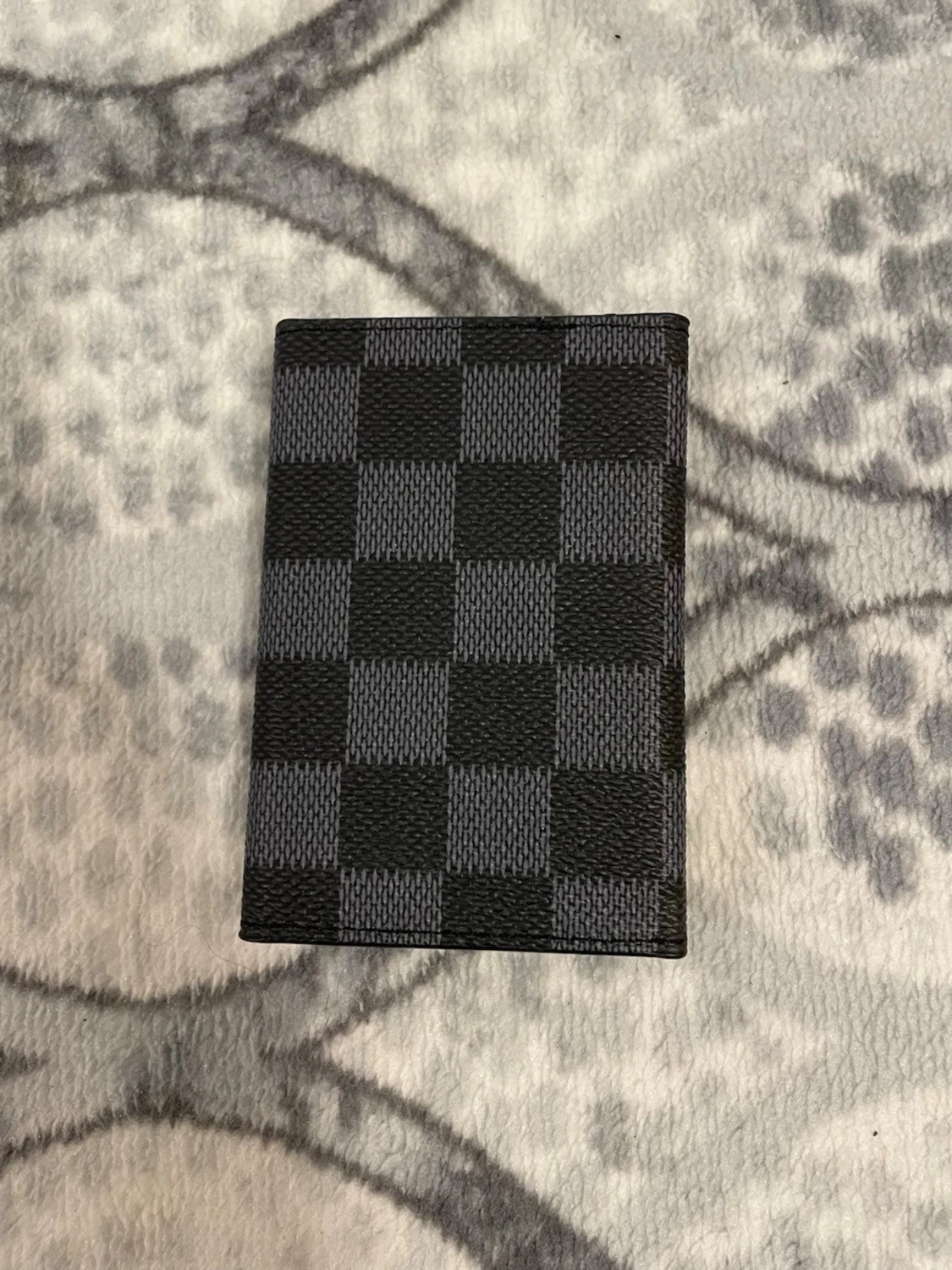 Louis Vuitton svart/grå plånbok - 1