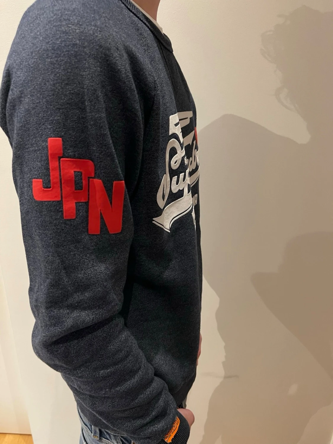 Mörkblå Superdry sweatshirt - 1