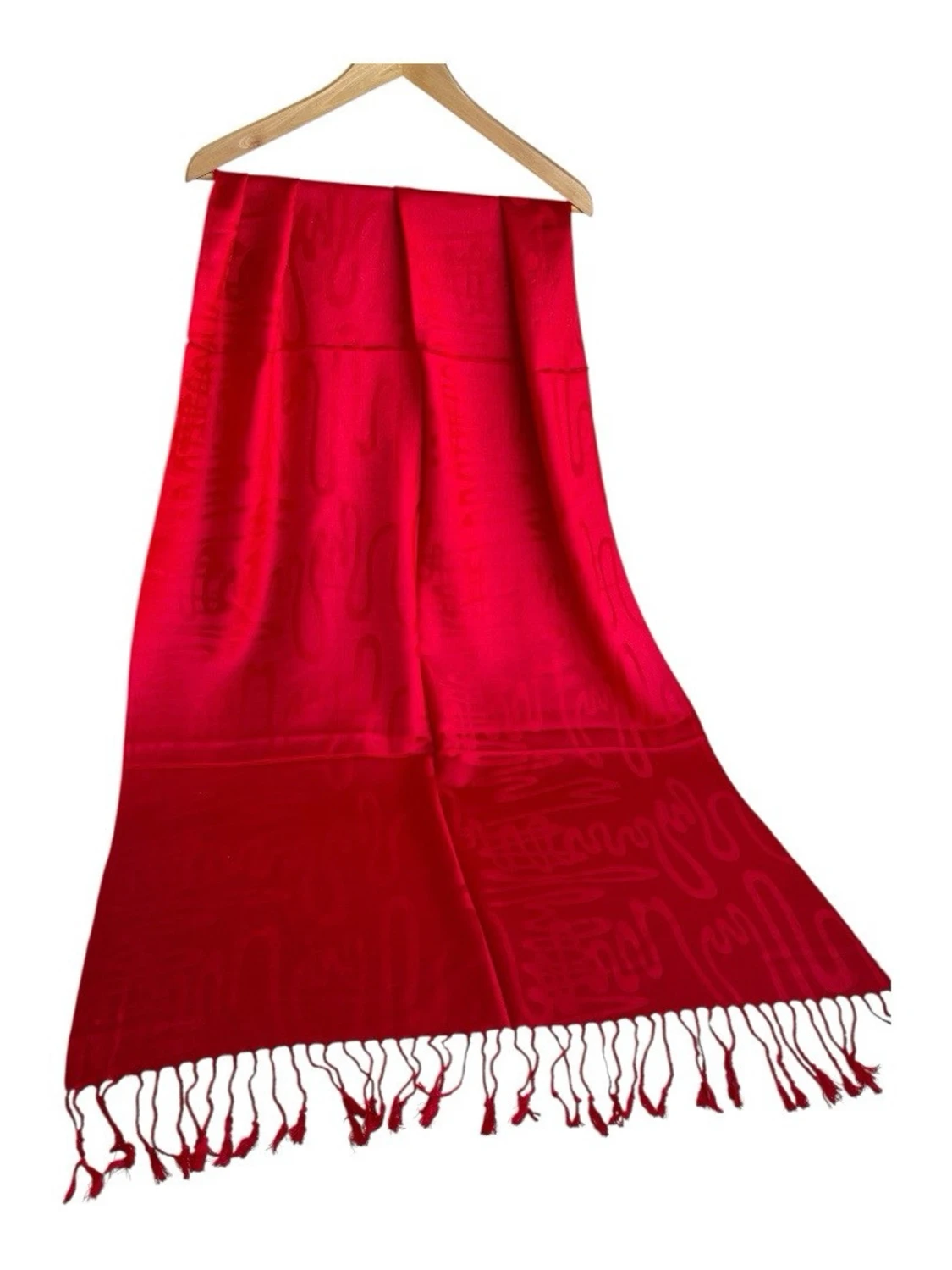 Paisleymönstrad sjal i pastellfärger - 4