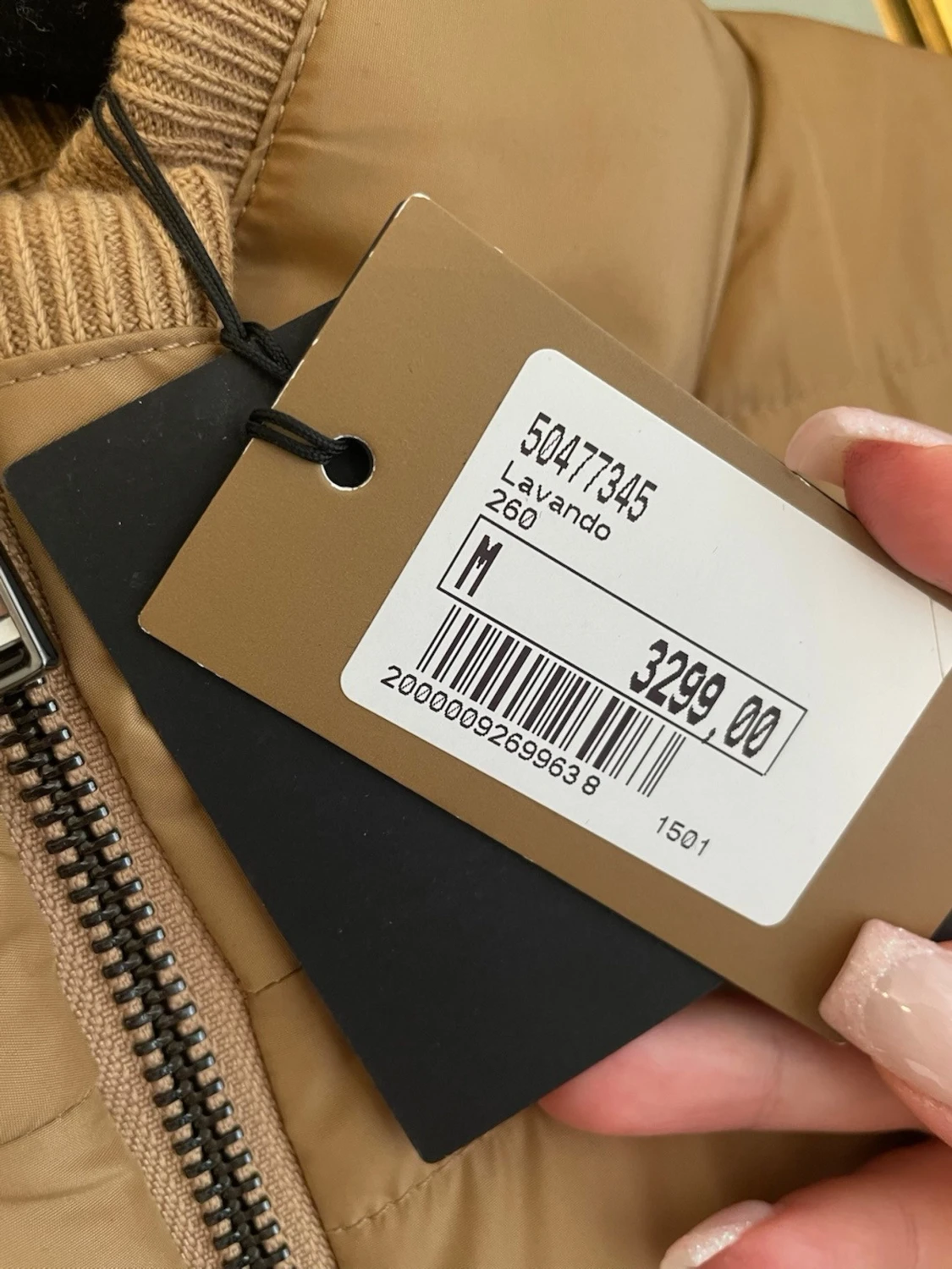 Beige pufferjacka från BOSS - 1