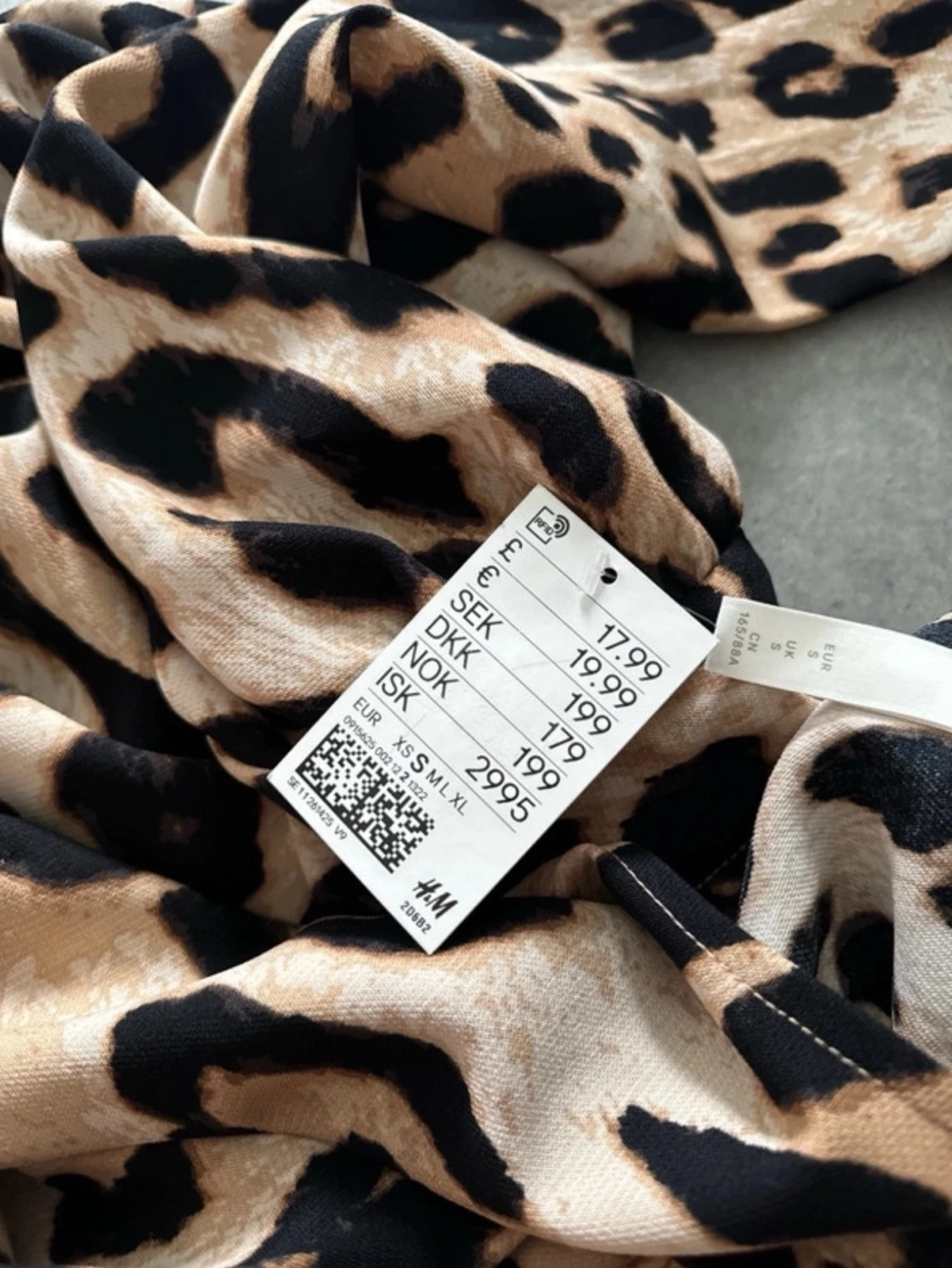 Leopardmönstrad kort klänning - 3