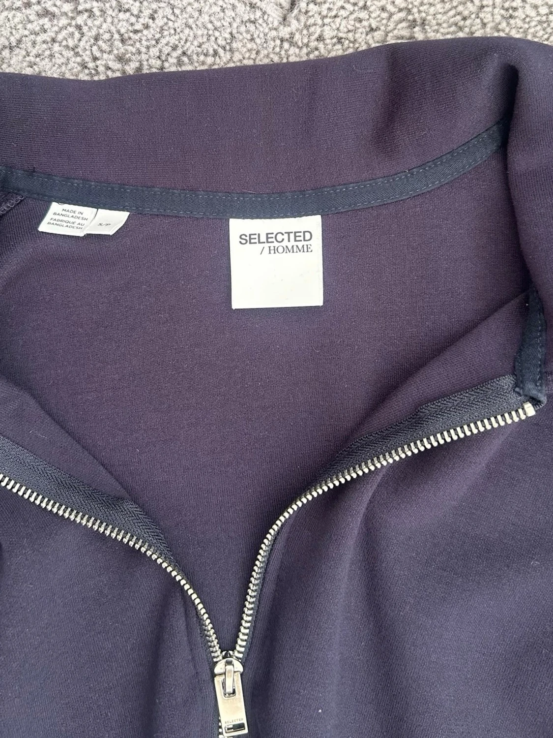 Navy blue ziptröja - 2