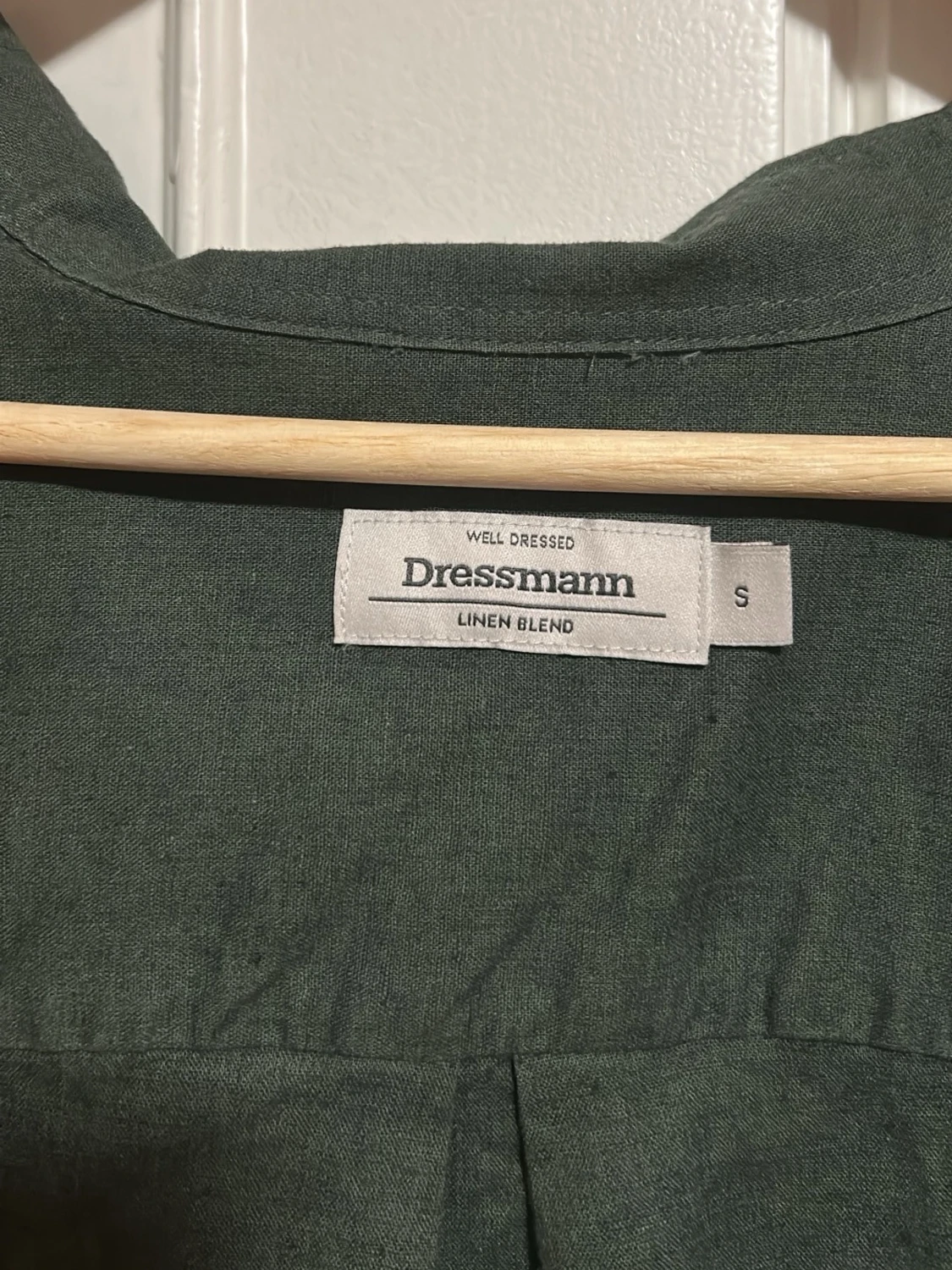 Grön linneskjorta från Dressman - 2