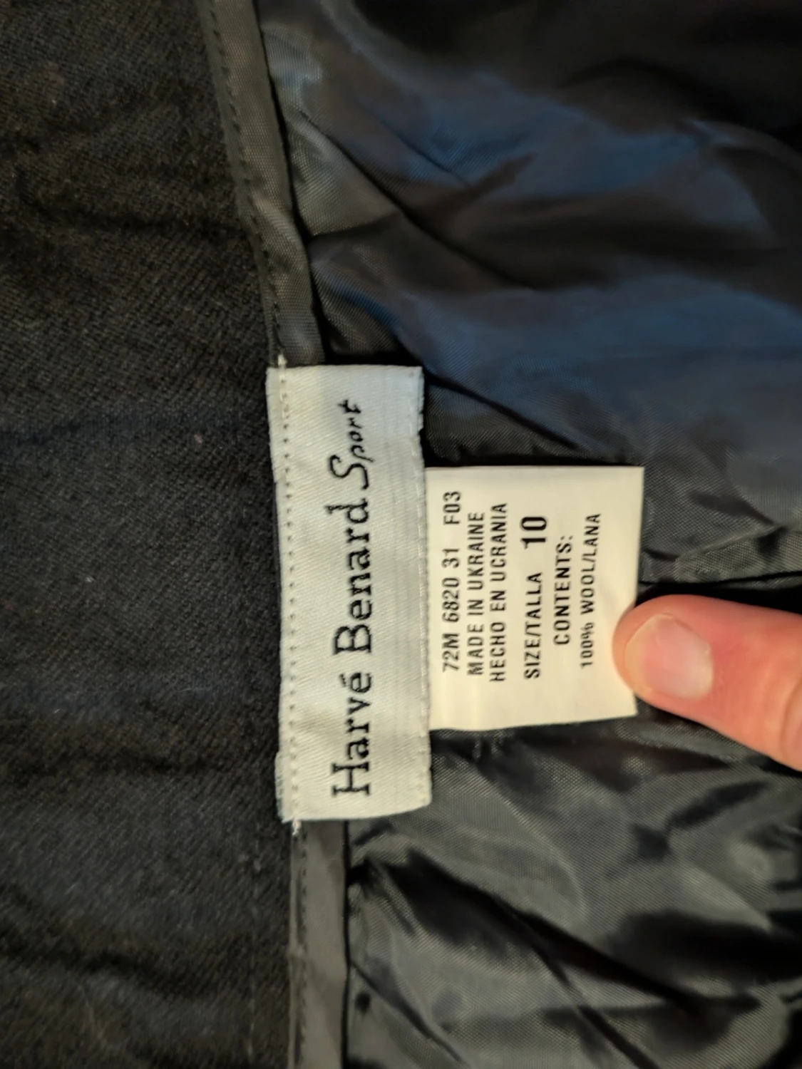 Vintage Svarta kostymbyxor från Harvé Benard - 1