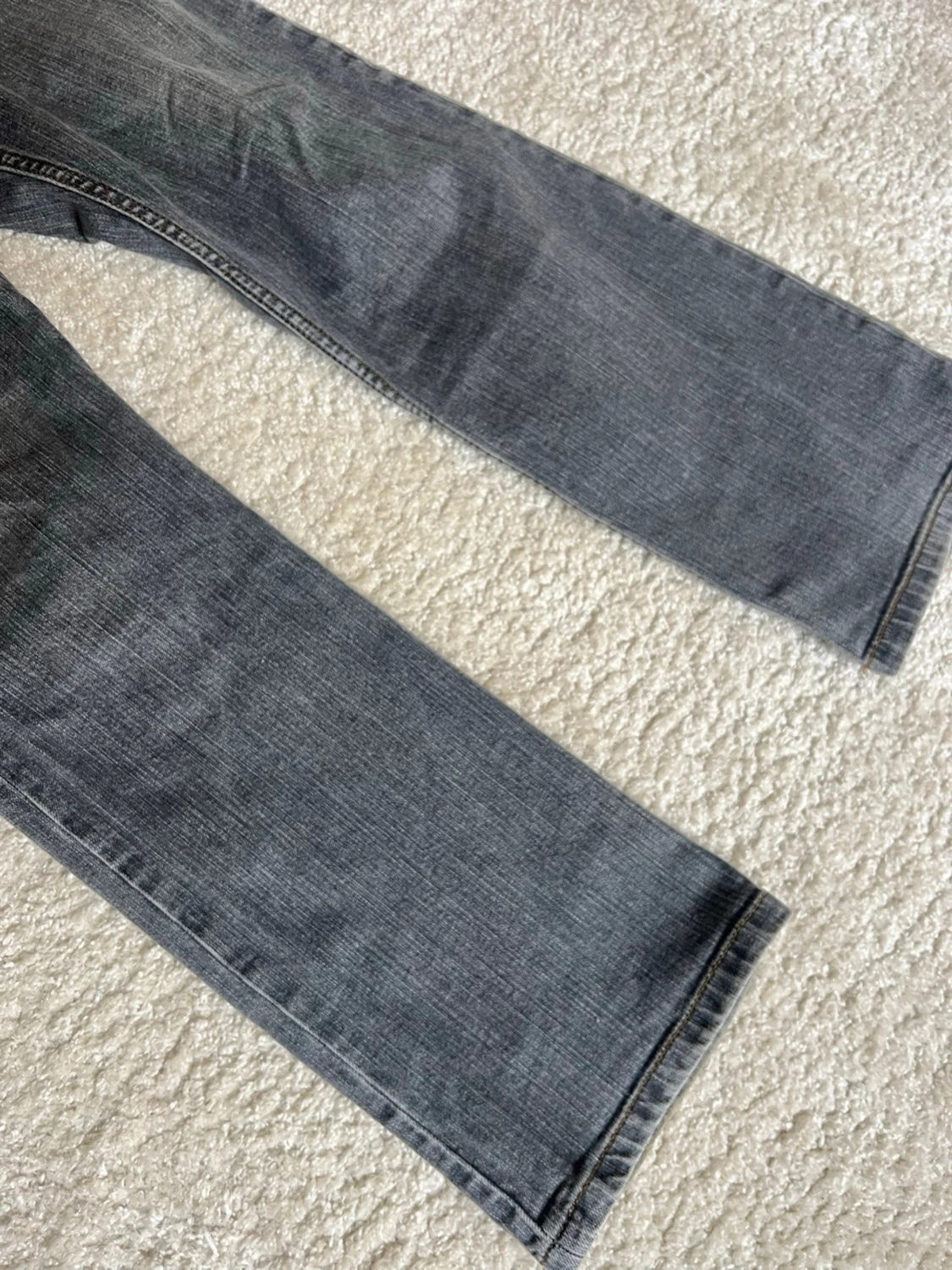 Grå straight leg jeans - 5