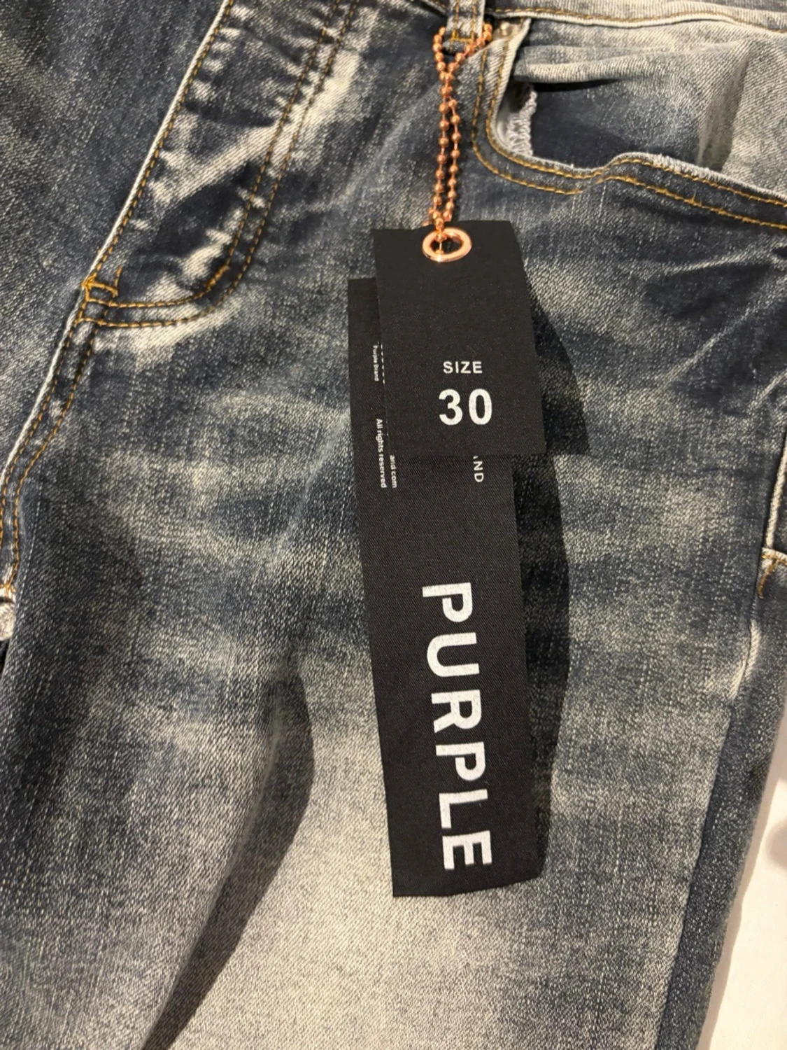 Bootcut jeans från Purple, blå tvätt - 1