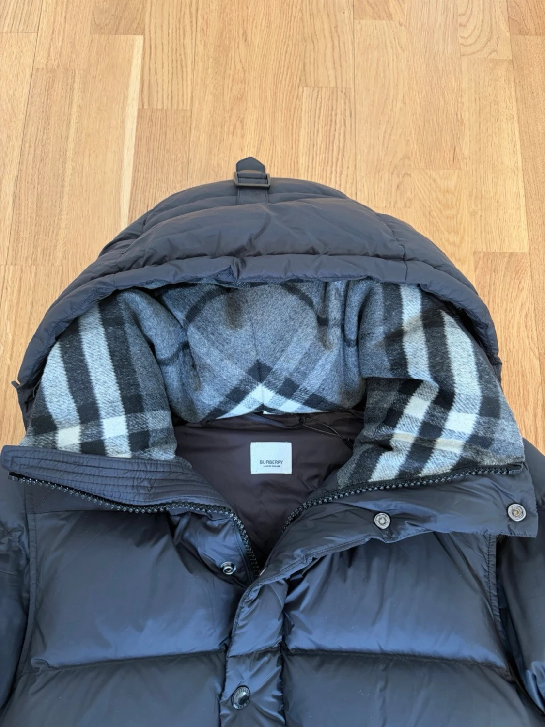 Svart pufferjacka Burberry - 4