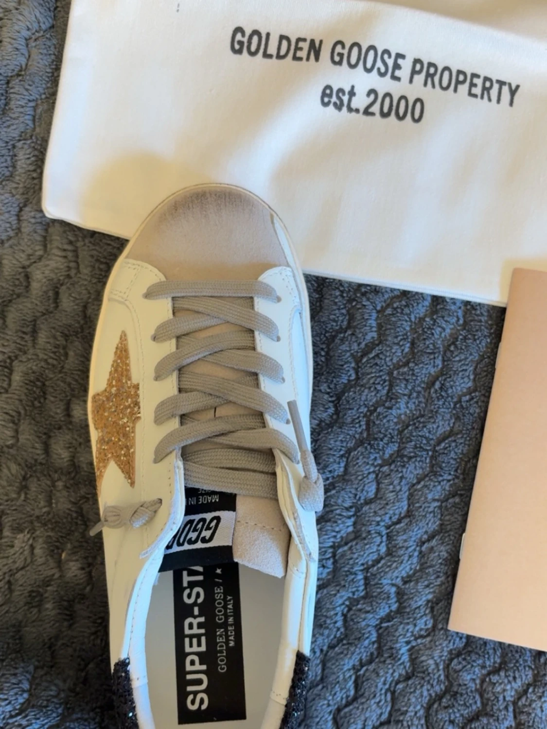 Golden goose sneakers med glitterstjärna - 4