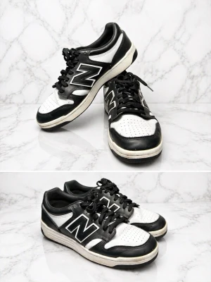 NewBalance BB480 - Svartvita NewBalance sneakers storlek 44. Skorna är både snygga och bekväma, perfekta till vardag och passar enkelt till många olika stilar och outfits. Fint skick och en klassisk snygg färg som fungerar året runt.