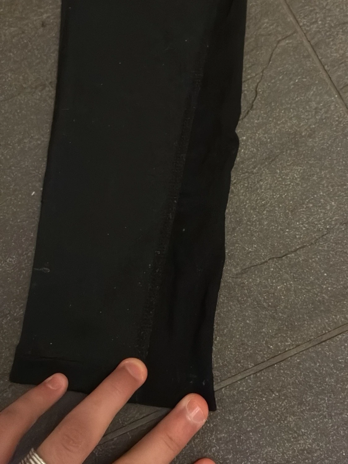 Svarta leggings med hög midja - 1
