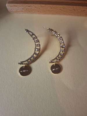 Guldtonade örhängen med strass - Överge samlingen, utförsäljning till låga priser