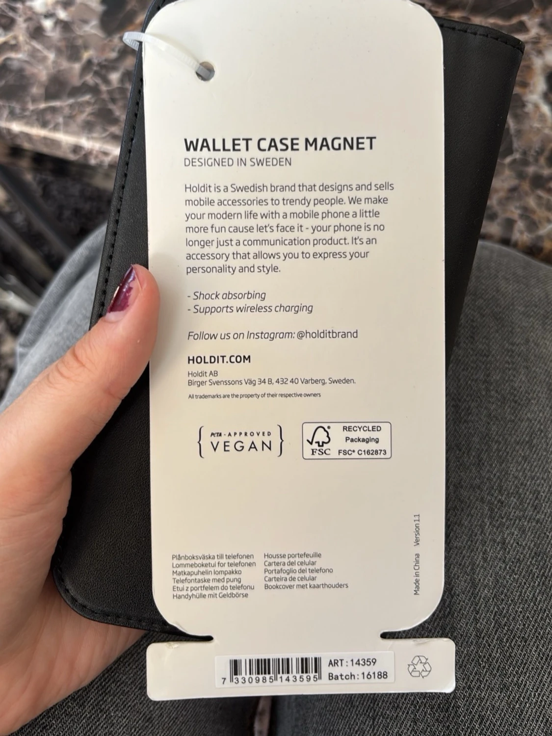 Svart mobilskal från Holdit med magnet iPhone 11 Pro Max/xs Max  - 5