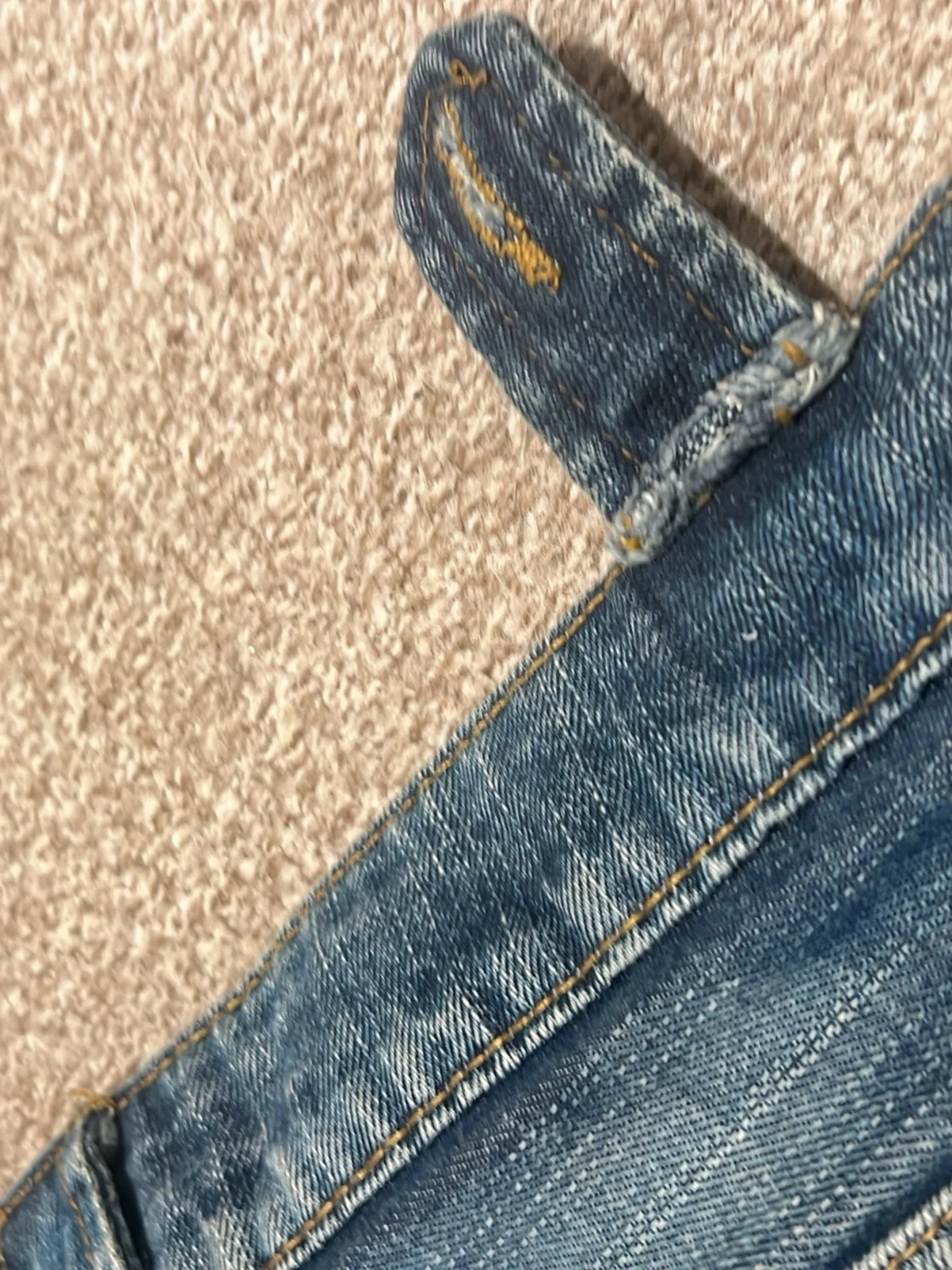Blå bootcut jeans  - 3