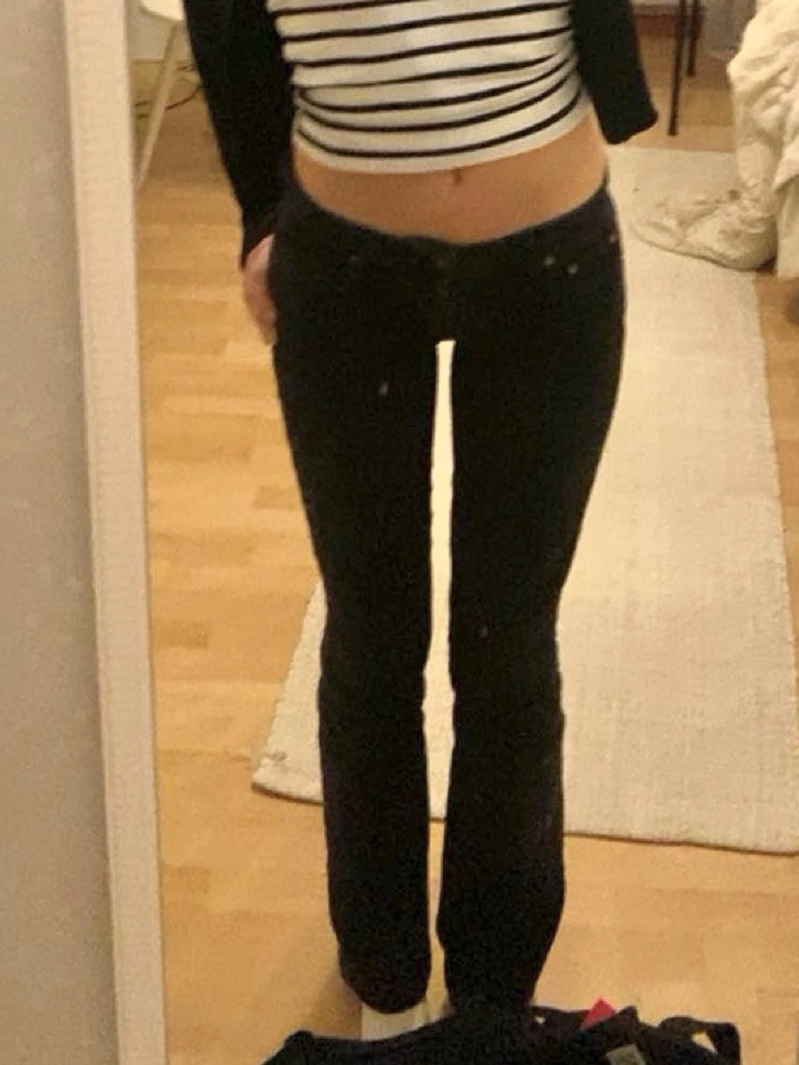 Svarta bootcut jeans Zara