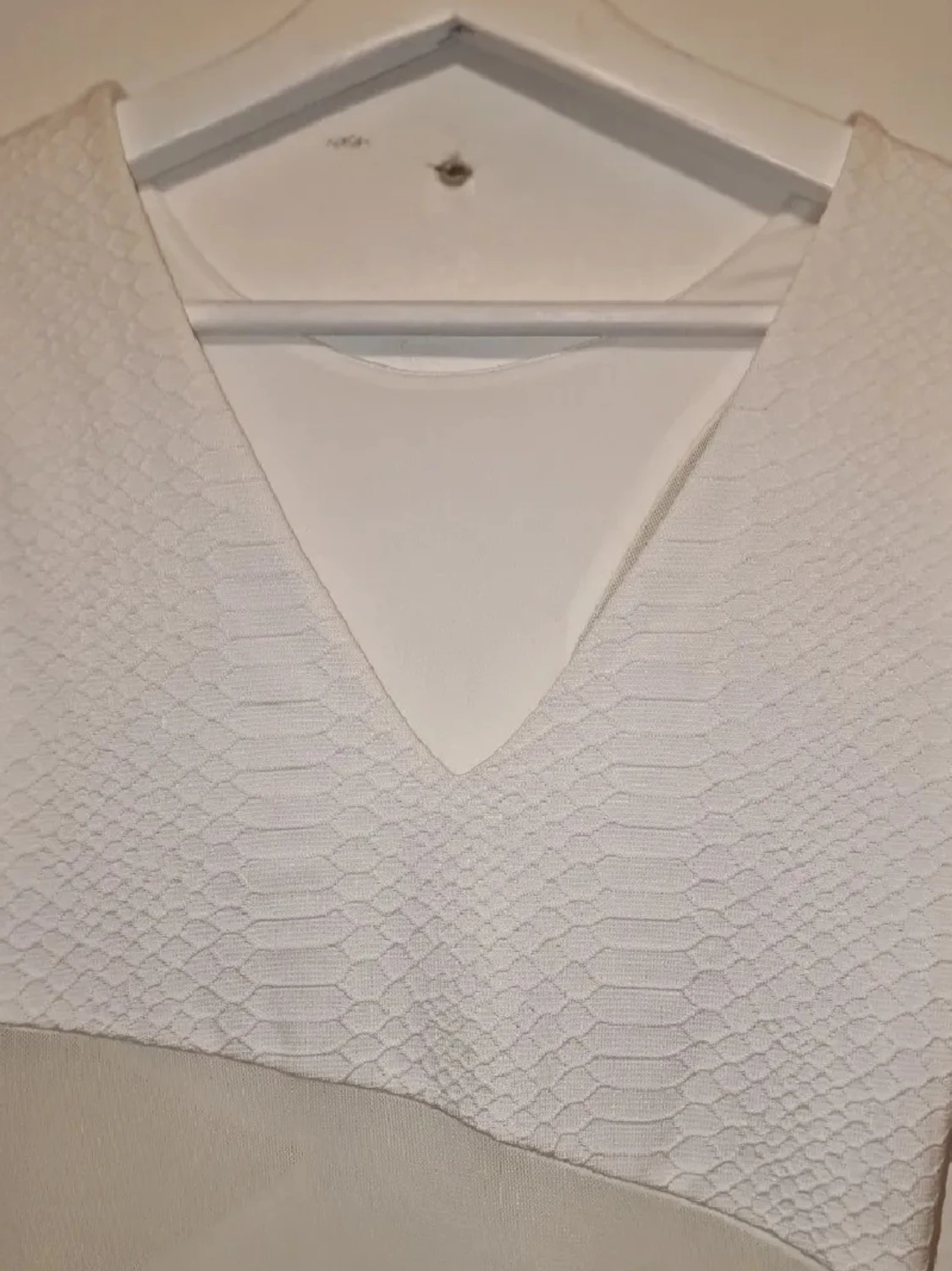 Vit mesh-klänning  - 2