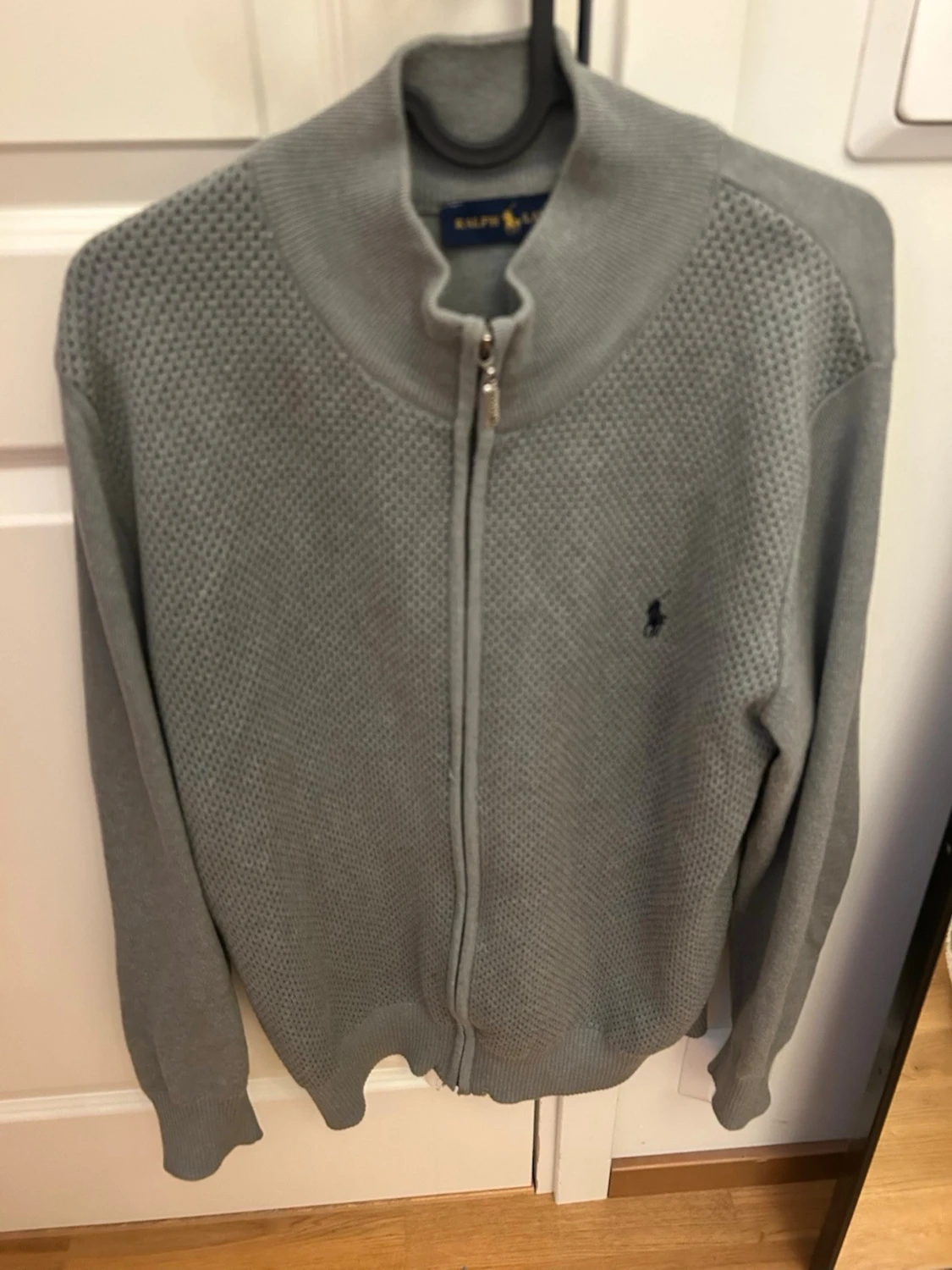 Grå ziptröja från Ralph Lauren