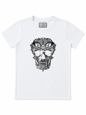Philipp Plein jr T-shirt  - T-shirten är 14-15 år passar någon som är mellan 160-170 skulle jag säga. Säljer den för att den är för liten. 