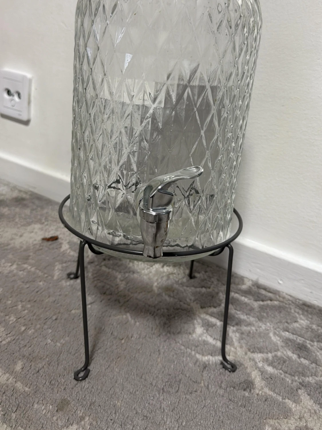 Glasbehållare med tappkran och ställning - 4